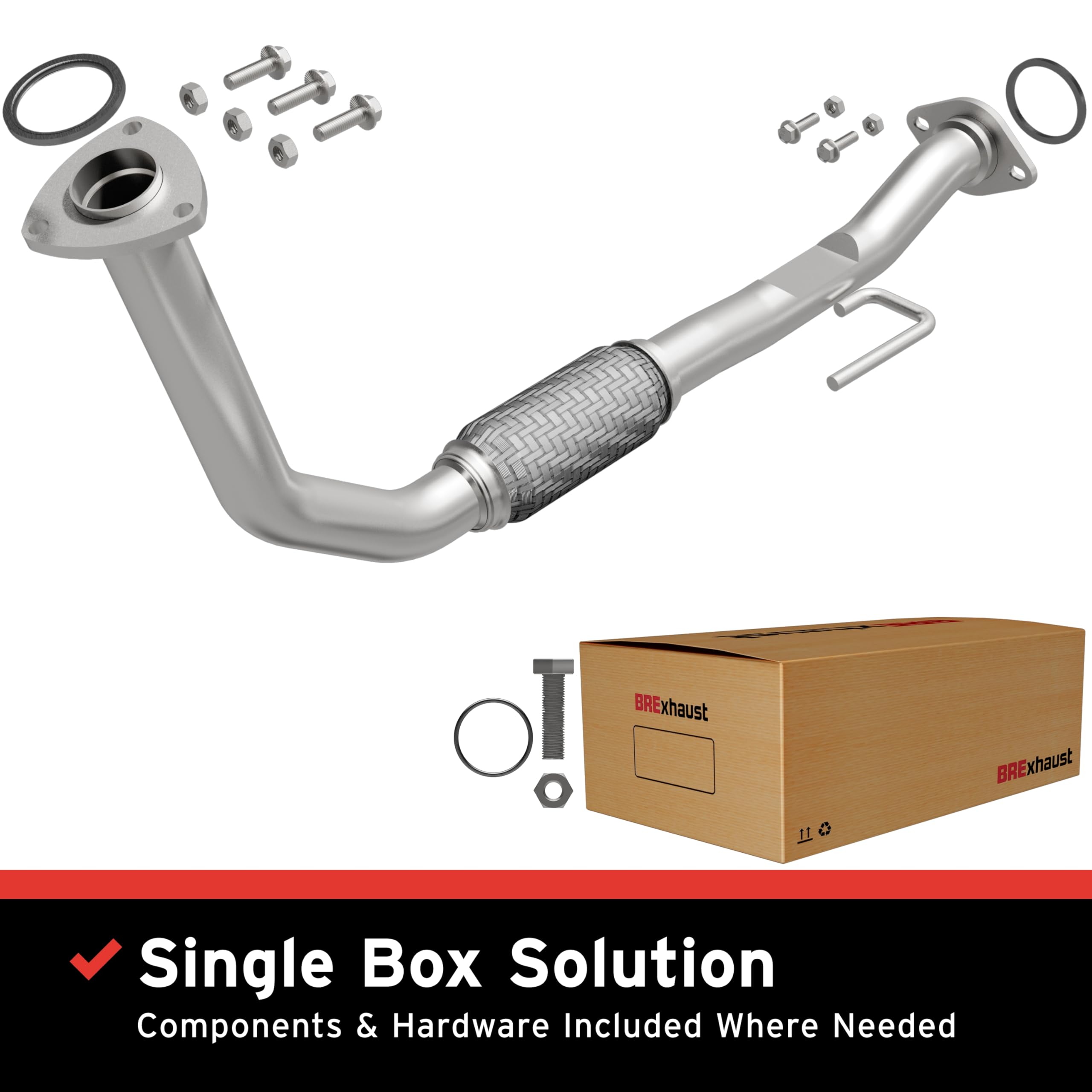 Replacement BRExhaust Front Pipe Kit 107-0136: Direct-Fit, Compatible with 92-93 Camry 2.2L