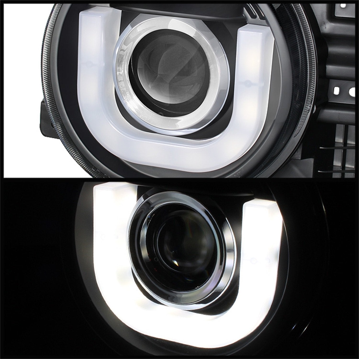 Black/Clear Spyder Auto 5075314 Projector Style Headlights