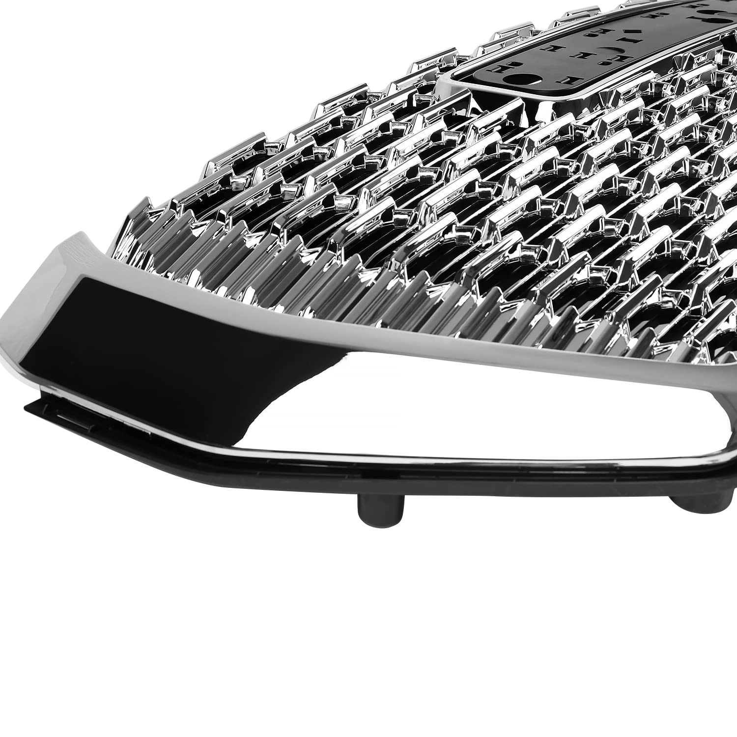 Chrome Denali Style Spec-D Tuning Front Hood Grill Grille Compatible with 2021-2023 GMC Yukon XL