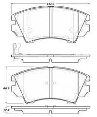 Sport Brake Pads StopTech 309.14040 with Shims and Hardware