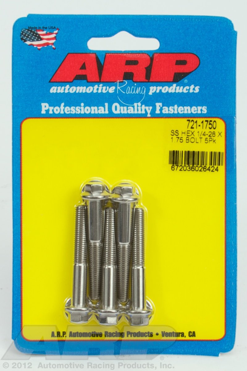 Hex Bolt ARP (721-1750), Stainless Steel