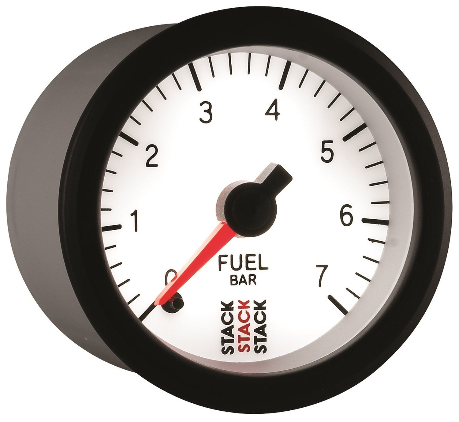 52mm M10 Male Stack ST3355 White 0-7 Bar Professional Stepper Motor Fuel Pressure Gauge