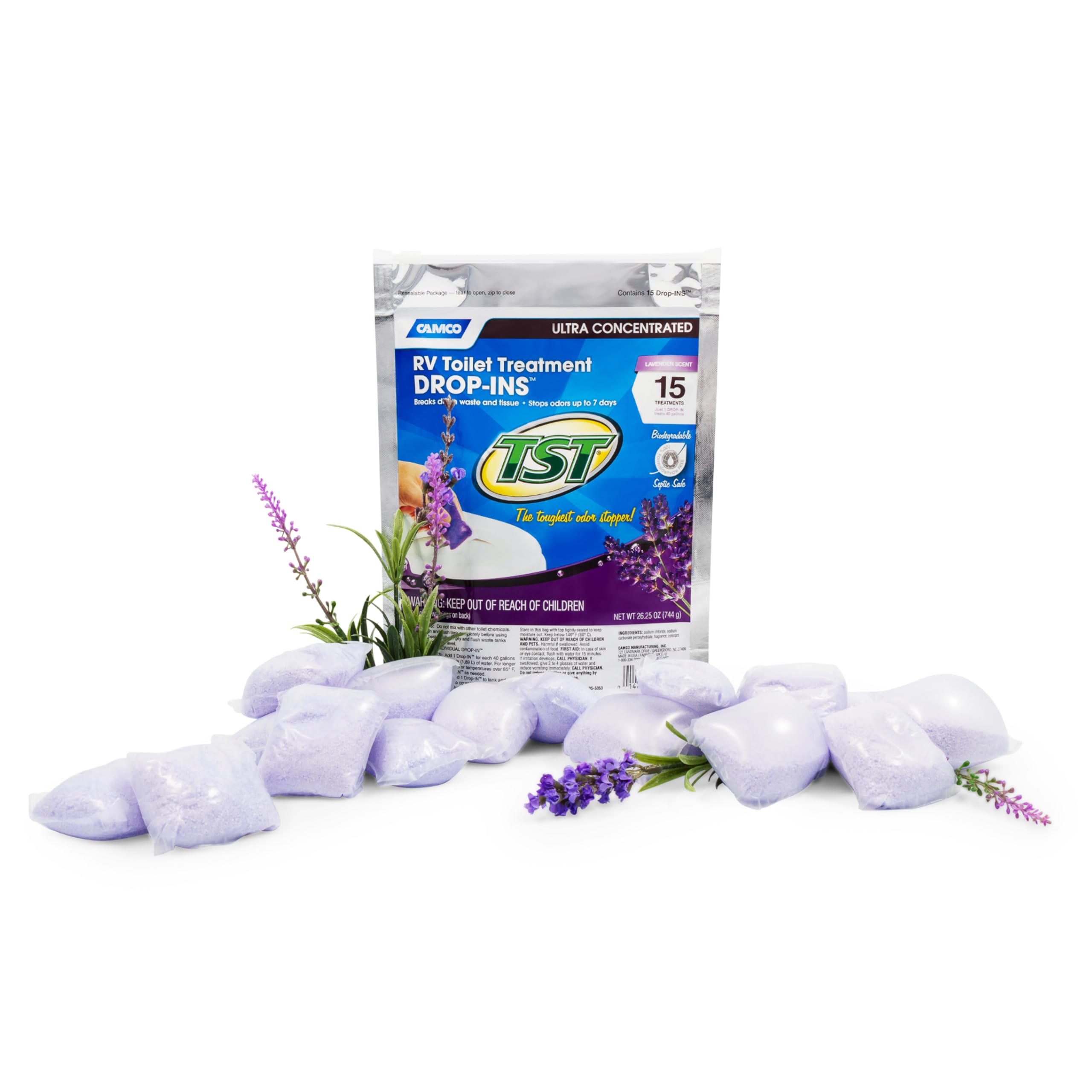 Lavender Drop-Ins, TST MAX, 15/bag (E/F)