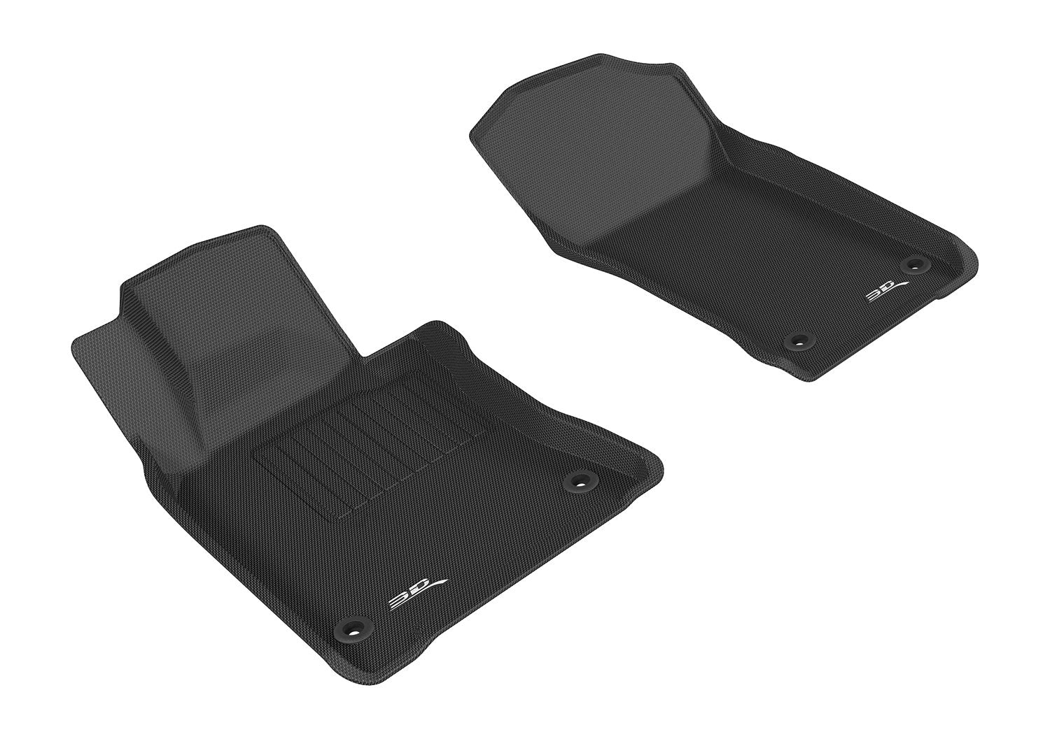 Kagu 3D MAXpider Custom Fit Floor Mat (Black) Compatible with Infiniti Q60 2017-2022 - Front Row