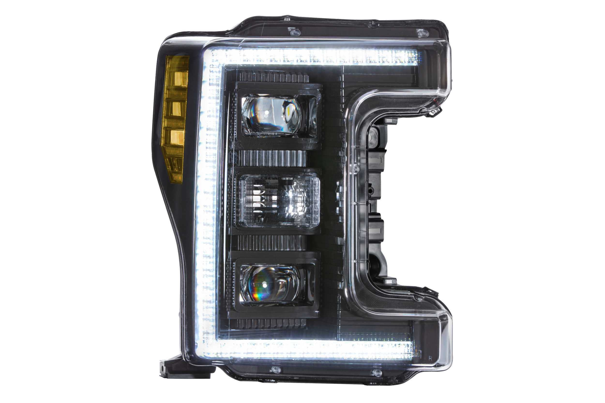 Morimoto XB LED Headlight Housing Upgrade, Fits 2017-2019 Ford Superduty, Plug and Play Replacement, DOT Approved Assembly with LED Headlights (High/Low), DRLs, & UV Coated Lenses (1x LF554)