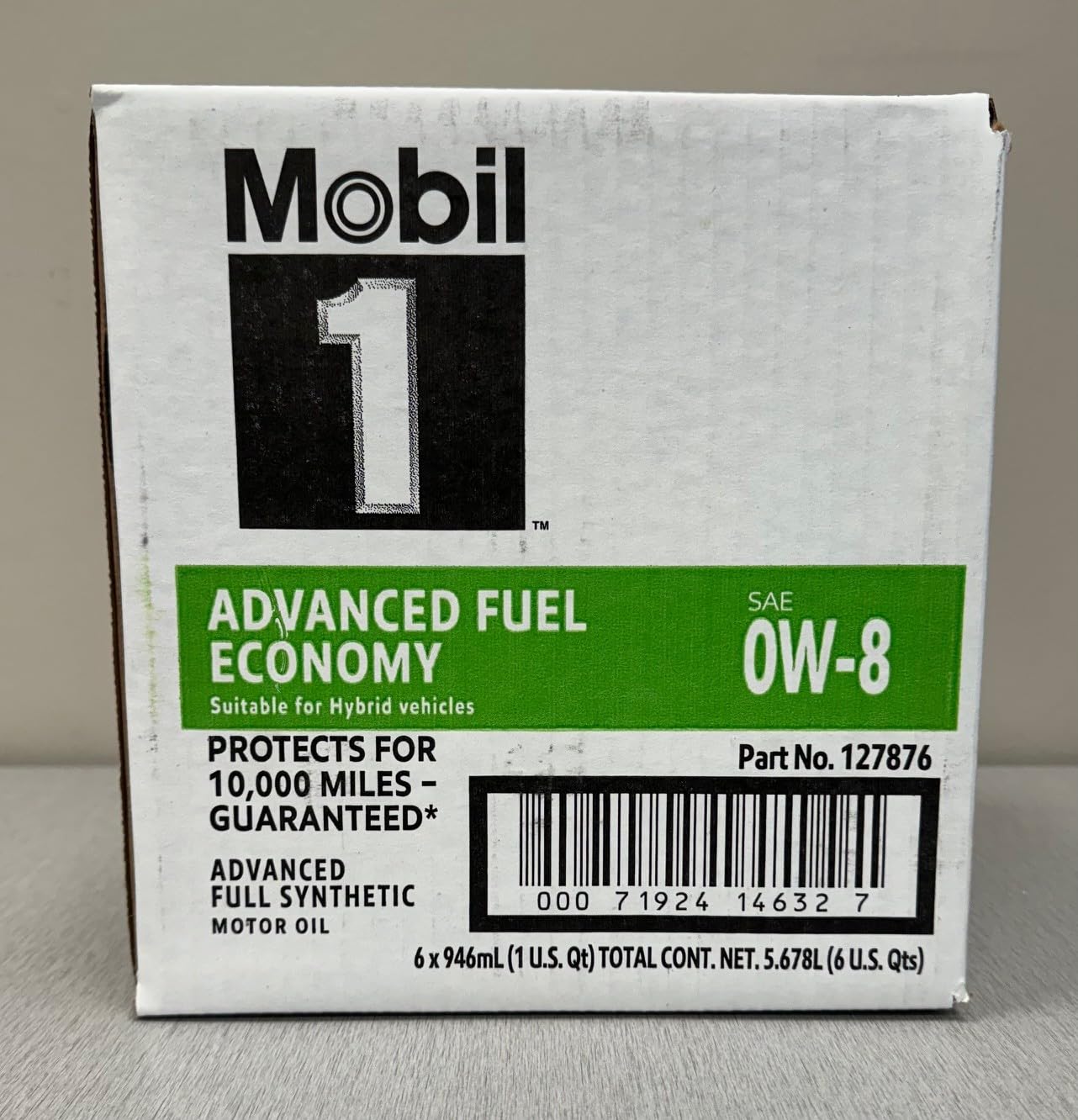 Mobil 1 0W-8 Synthetic Motor Oil JASO GLV-1-6 Quarts (1 Case)