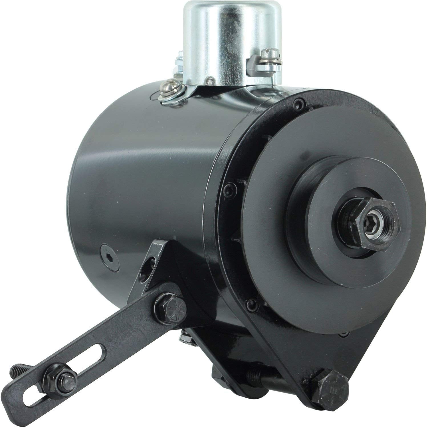 PowerGEN Alternator Powermaster (Ford Black Model A 90A 12V w/Pulley for 5/8" Belt), 1 Pack