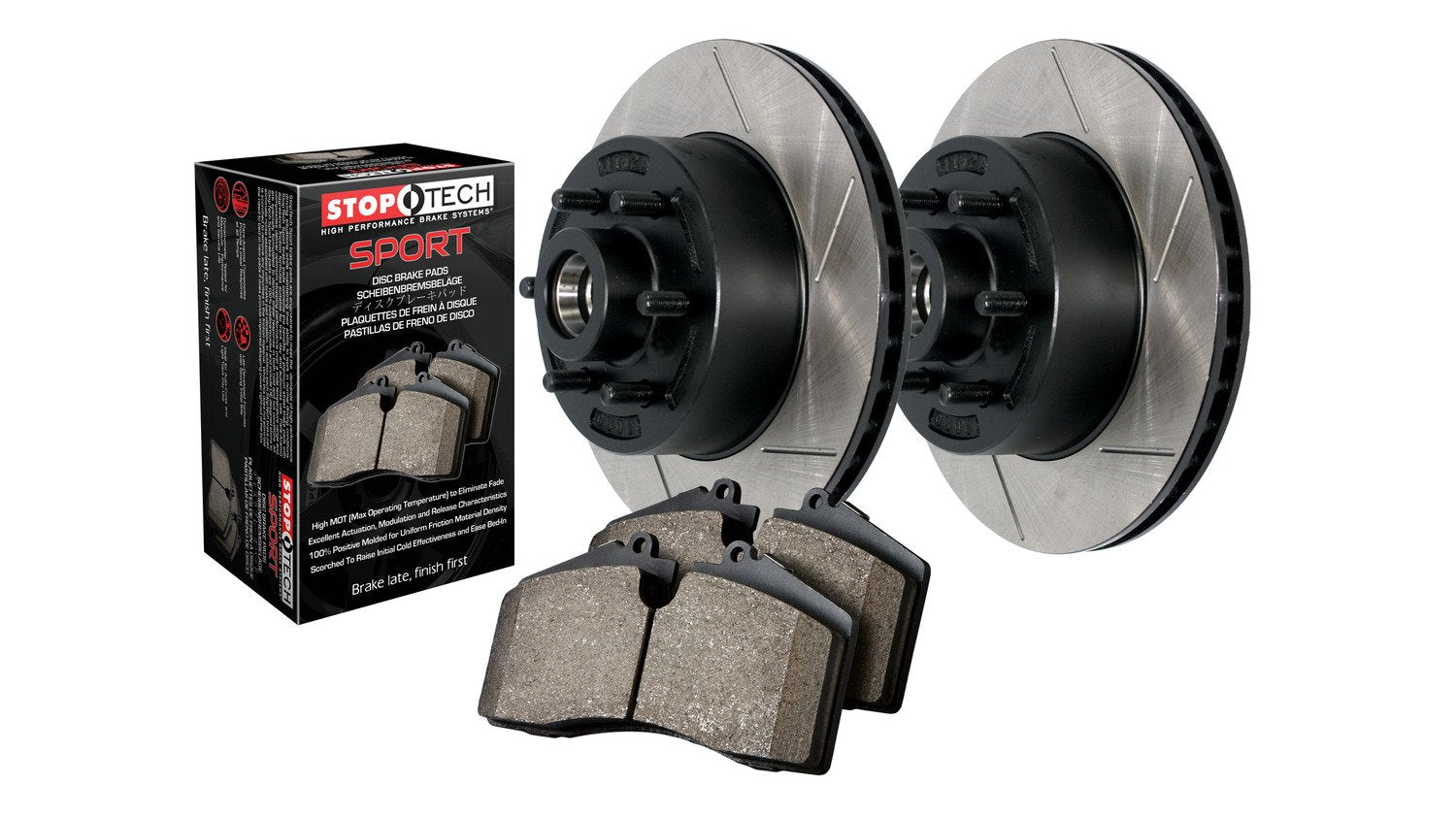 Stoptech Truck Axle Pack 970.63040, Slotted, Front