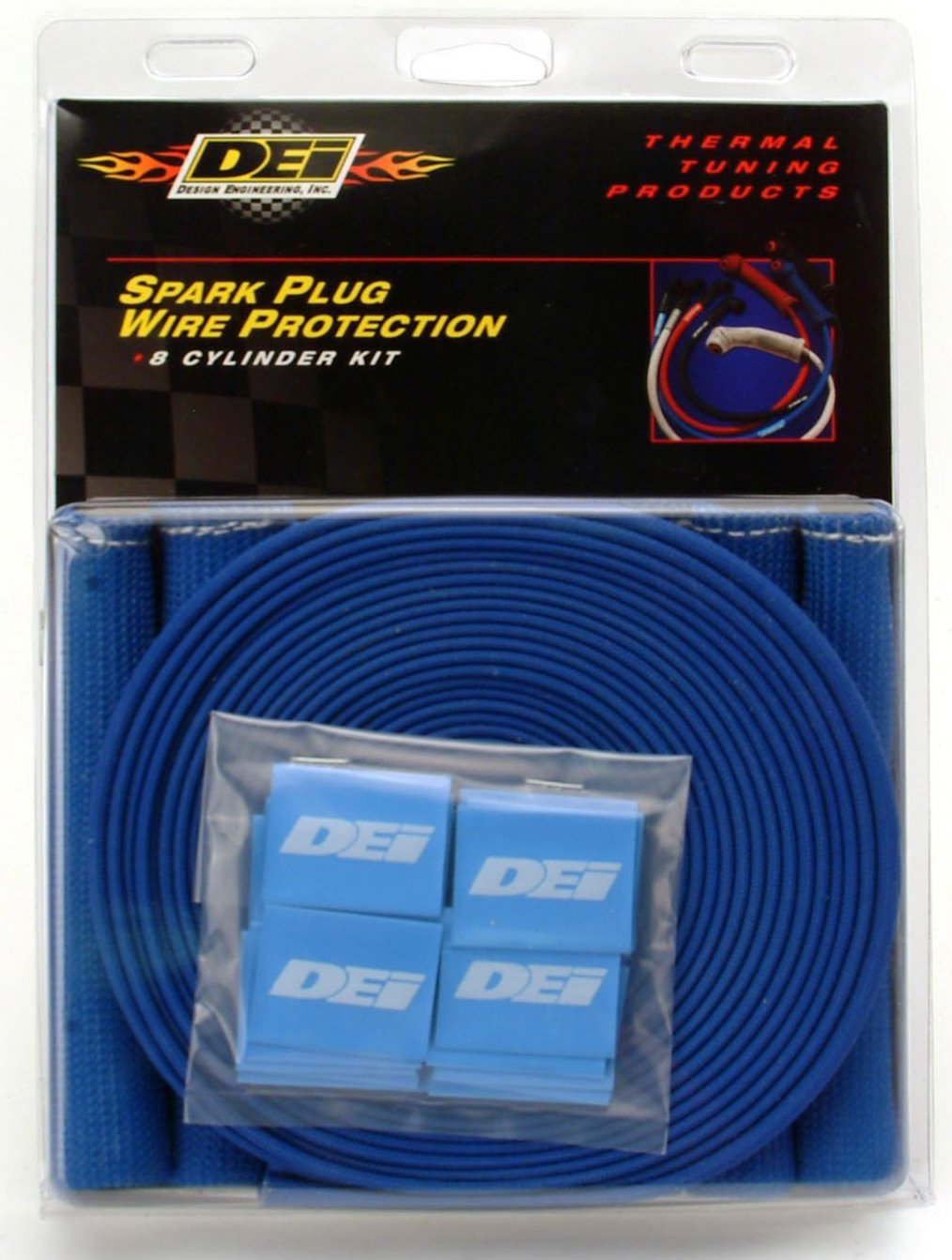 Design Engineering Protect-A-Boot and Wire 010732 Blue 8-Cylinder Kit for Spark Plug Boot and Wire Protection