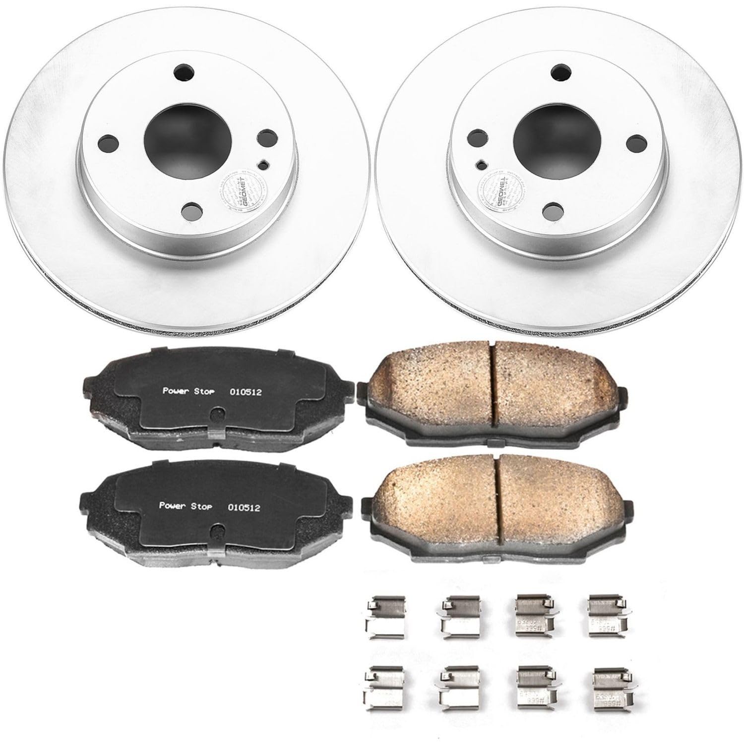 Power Stop Front CRK717 Z17 Evolution Geomet Coated Brake Kit For Mazda Miata 1990-1993 [Model Specific]