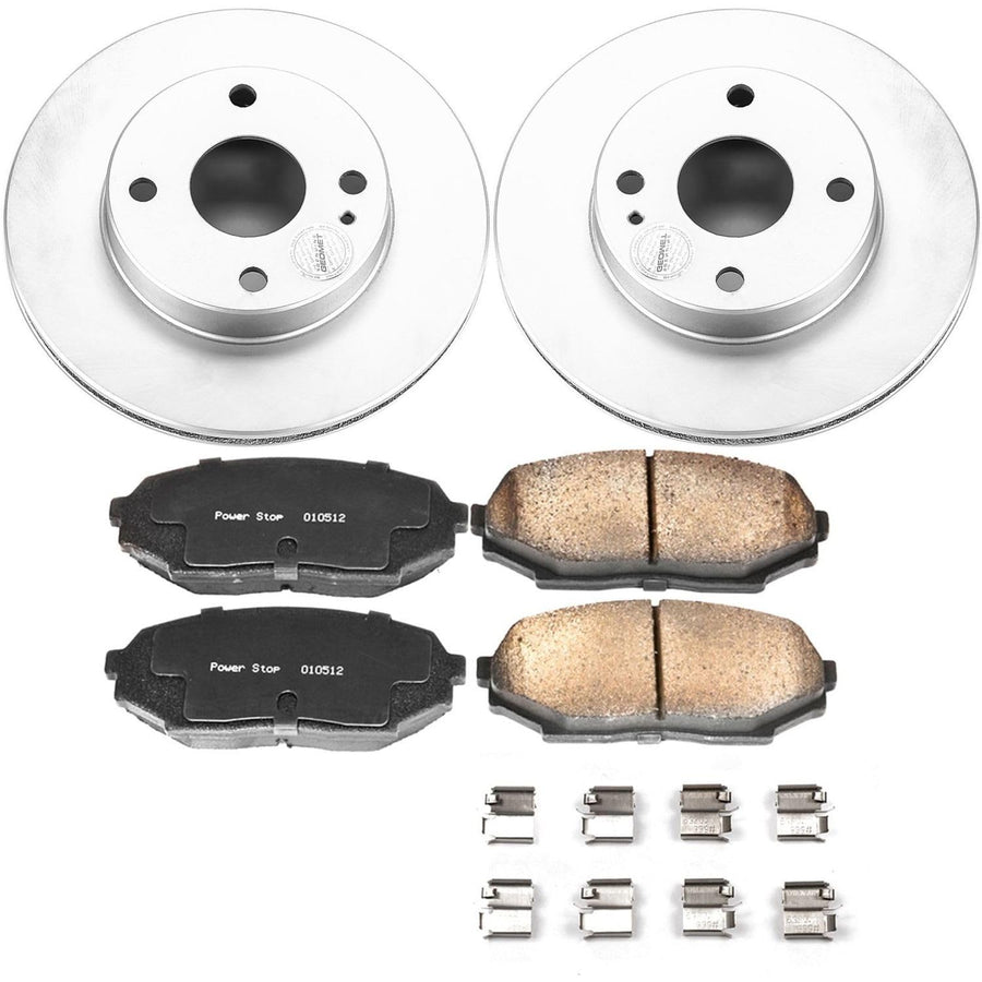Power Stop Front CRK717 Z17 Evolution Geomet Coated Brake Kit For Mazda Miata 1990-1993 [Model Specific]