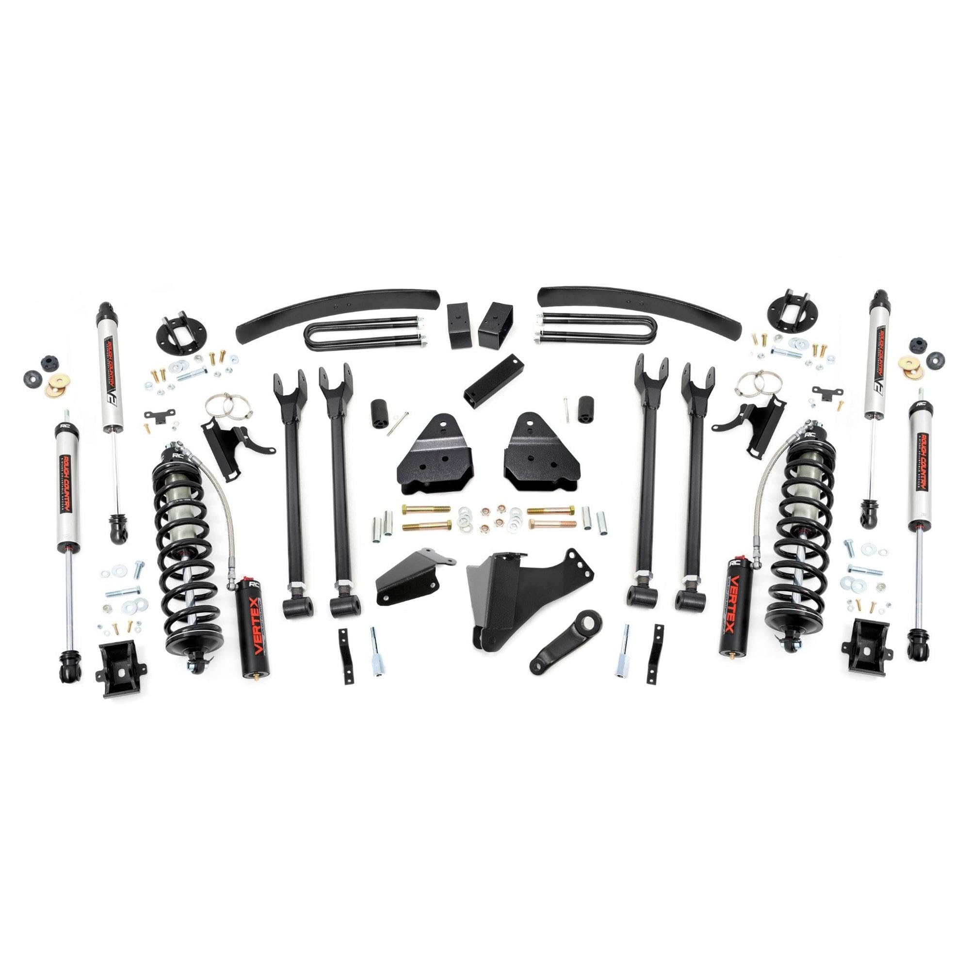 6" Rough Country Coilover Lift Kit for 05-07 Ford Super Duty | 4 Link - 58158