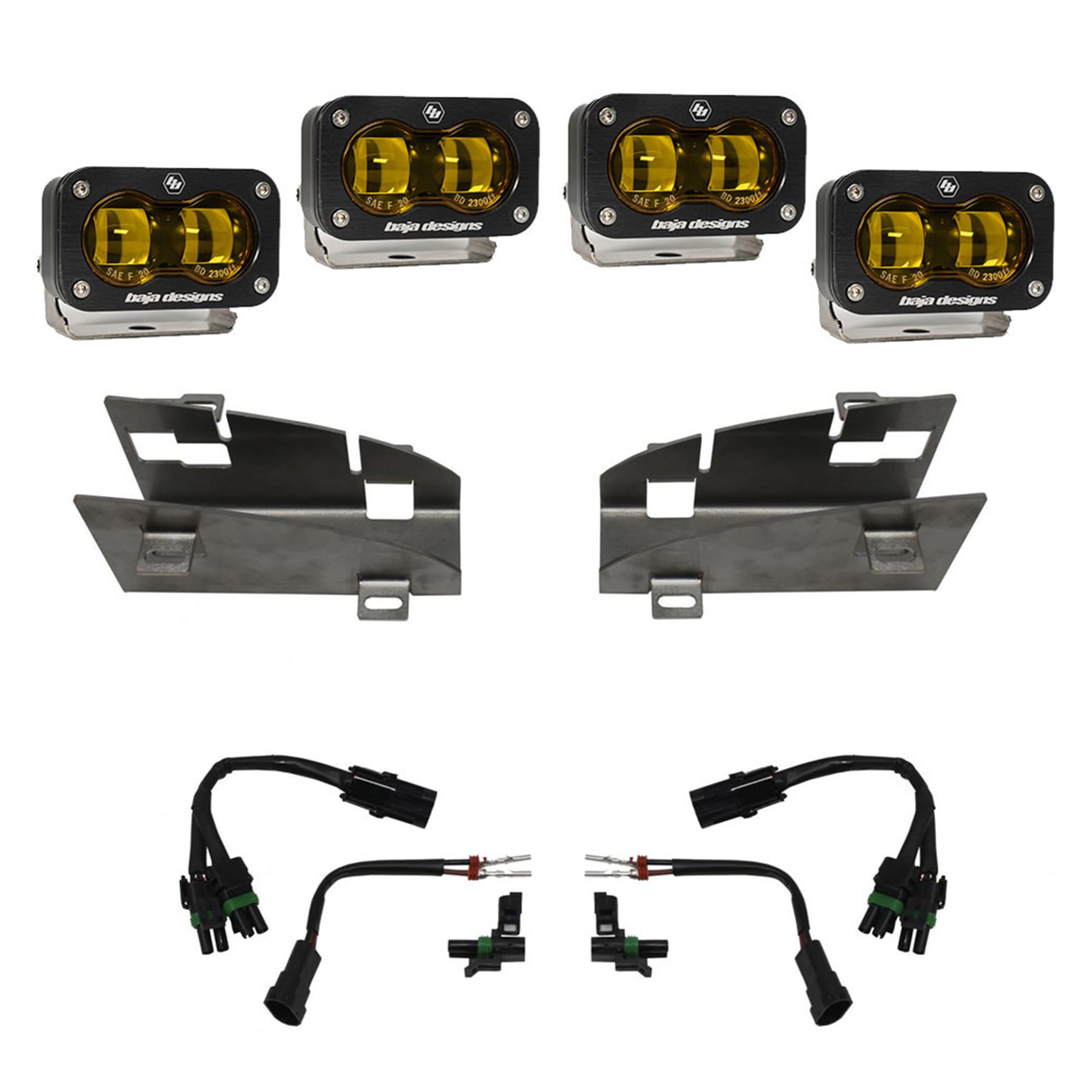 Baja Designs S2 Dual Fog LED Pocket Light Kit for Dodge Ram Rebel/TRX 2019+