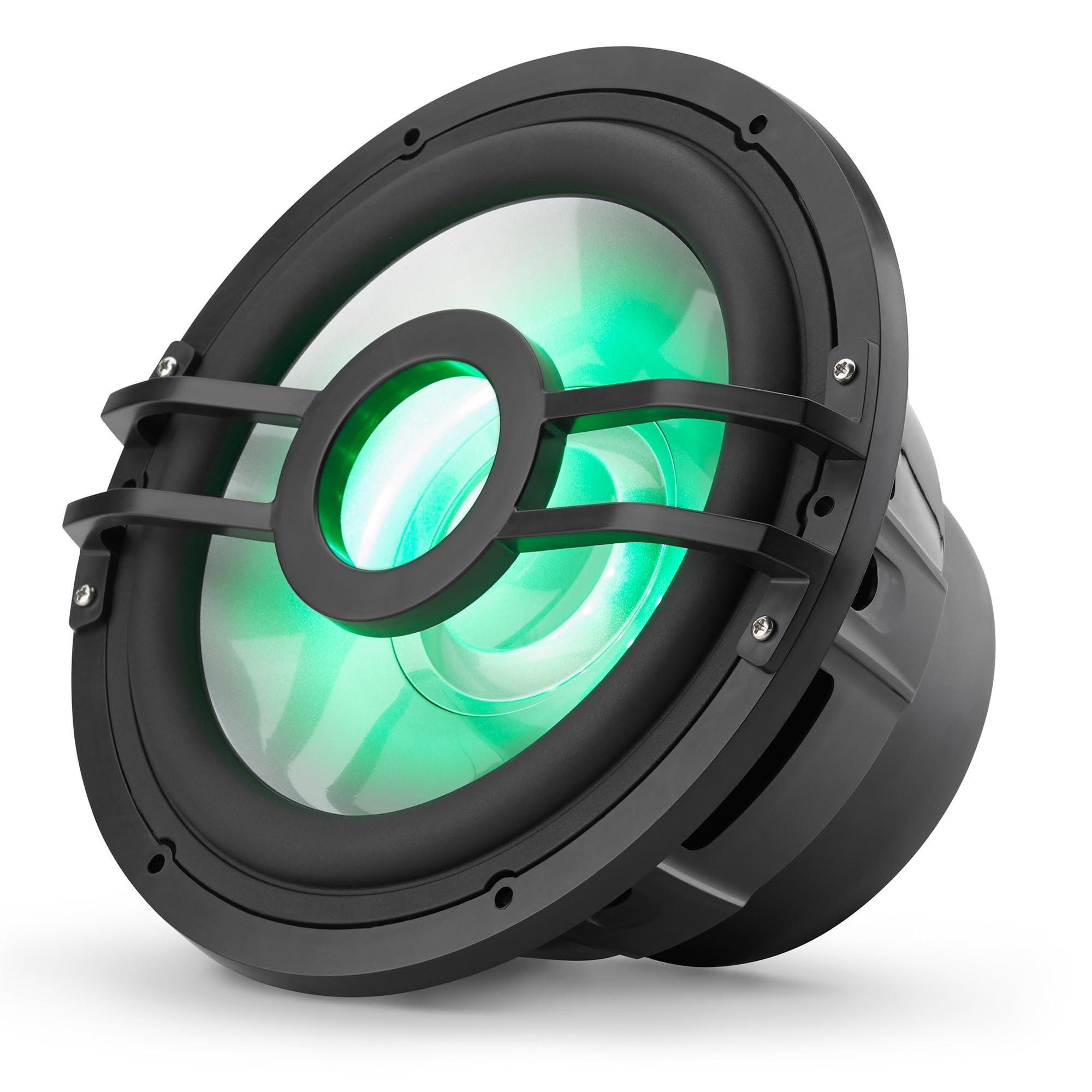CMSP-101RGB-2 Clarion 10" Marine Subwoofer with RGB LEDs, Single 2-Ohm, 250 Watts