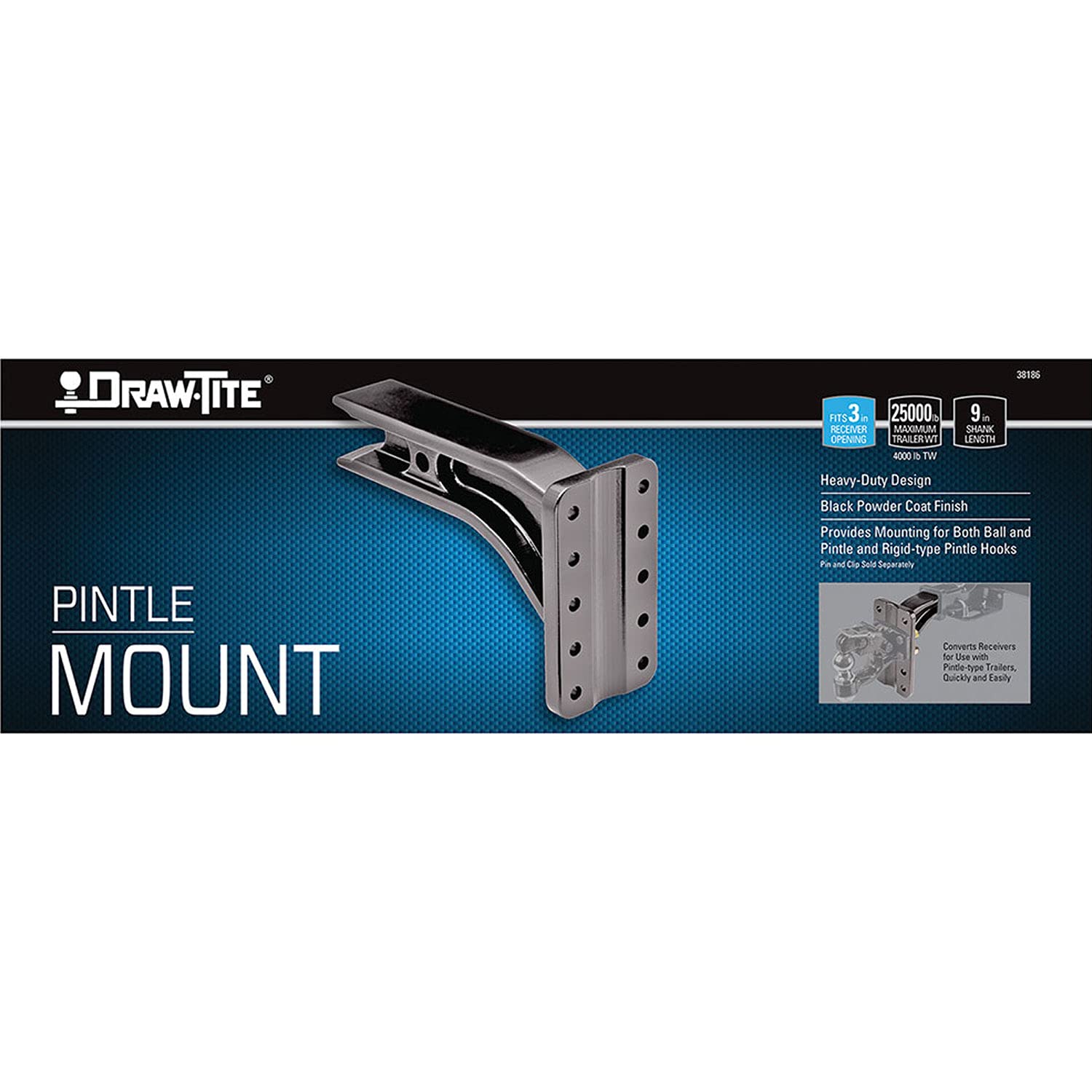 3" Receiver Draw-Tite Pintle Hook Mounting Plate 38186