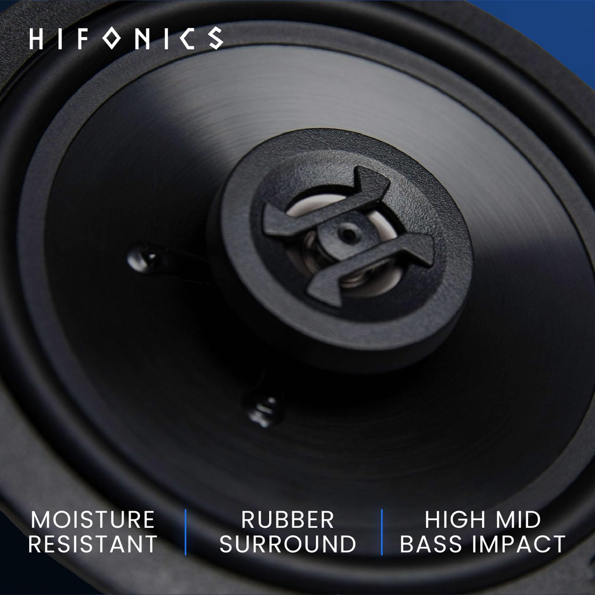 Hifonics ZS65CXS Zeus 6.5 Inch 3 Way 300W Shallow Mount Coaxial Speakers, Pair