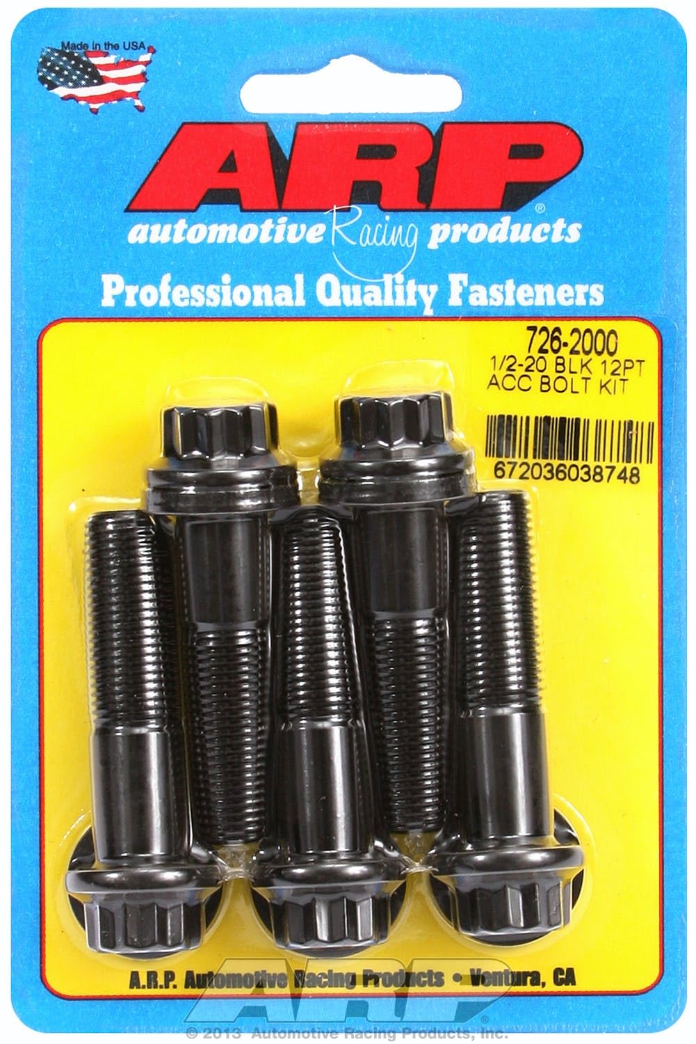 Black ARP (726-2000) Oxide Bolt