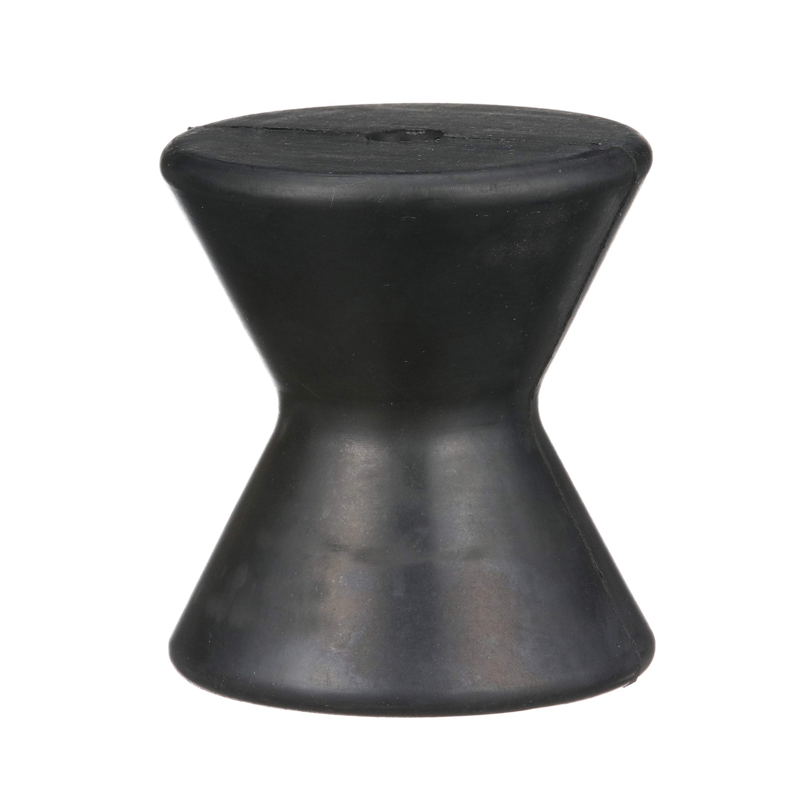 Boat Trailer Attwood Rubber Bow Roller, Black, 4 Inches 11209-1