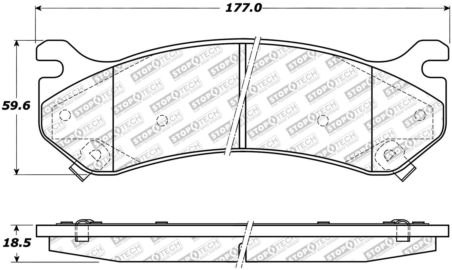 Brake Pads StopTech 305.07850 Street Select with Hardware