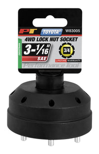 8 Lug Performance Tool W83005 Toyota & Lexus Axle Nut Socket, 1 Pack