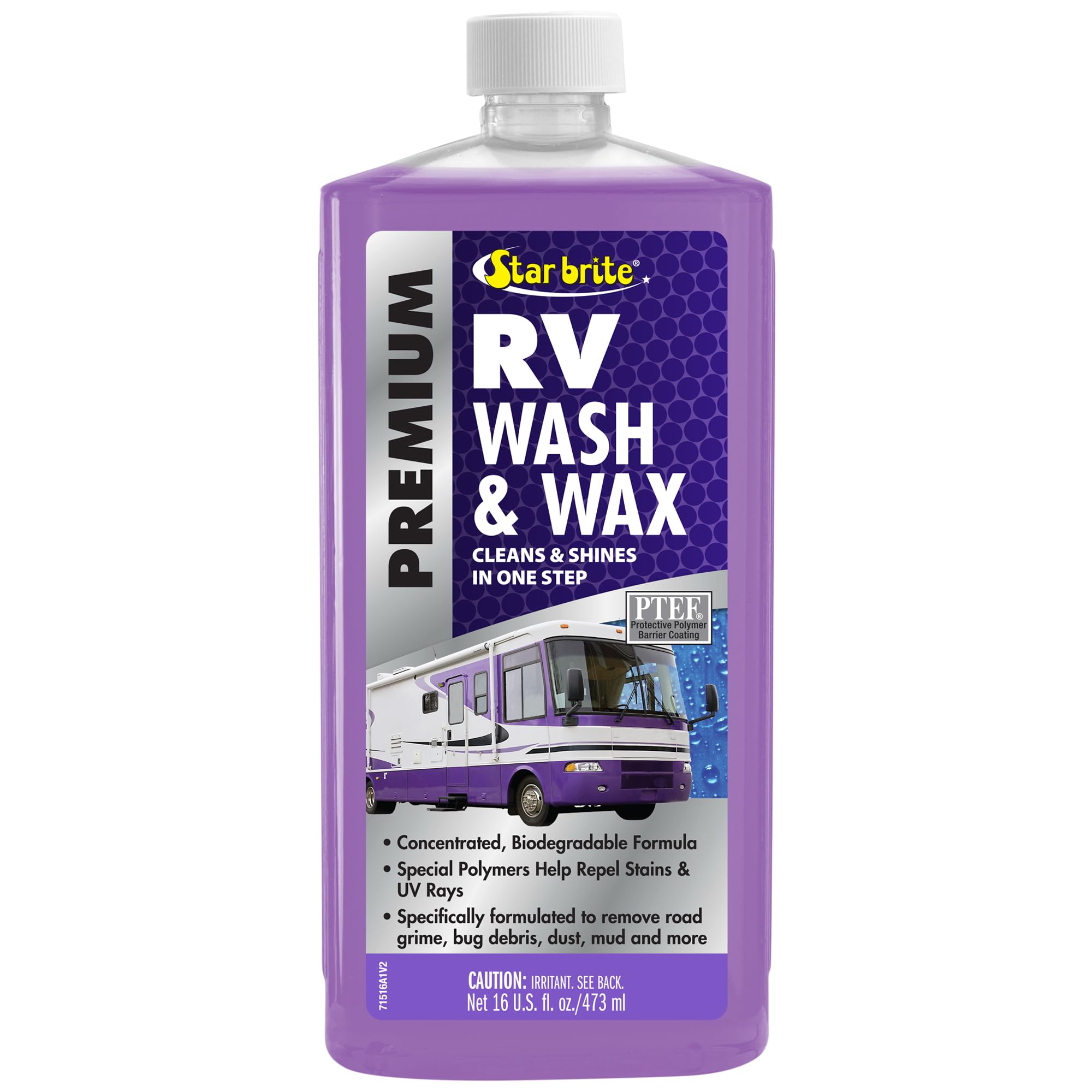 Rv Wash & Wax Star Brite 71516 16 Oz.