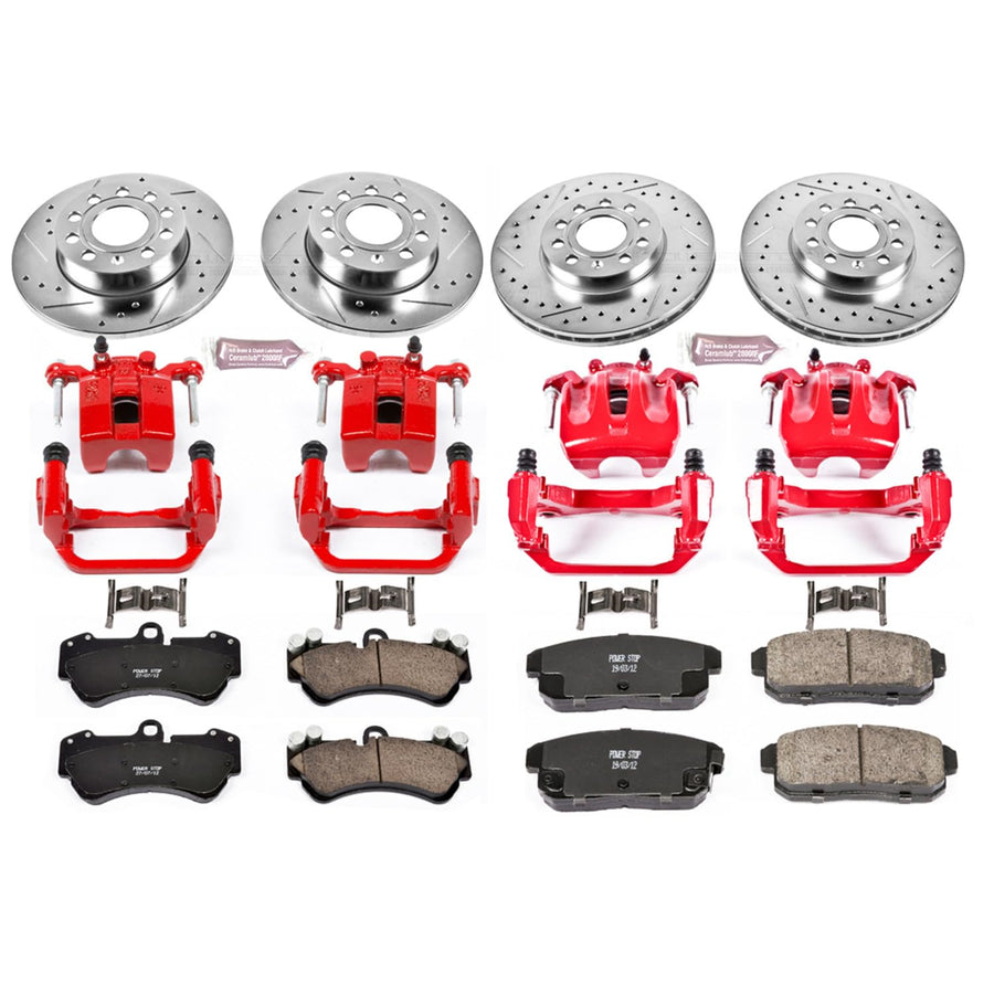 Z23 Evolution Sport Brake Kit Power Stop (KC5225) with Calipers, Rear For Chevrolet Silverado 1500 HD 2005, GMC Sierra 1500 HD 2005 [Model Specific]