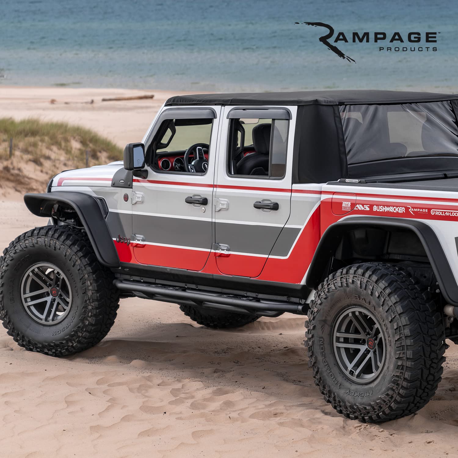 Rampage California Brief Soft Top RAMPAGE PRODUCTS | Vinyl, Black | 90701 Fits 1976 - 1986 Jeep CJ7