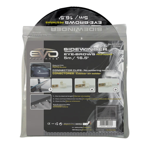 EVO Formance CIPA 93336 LED Sidewinder Eyebrows, Red