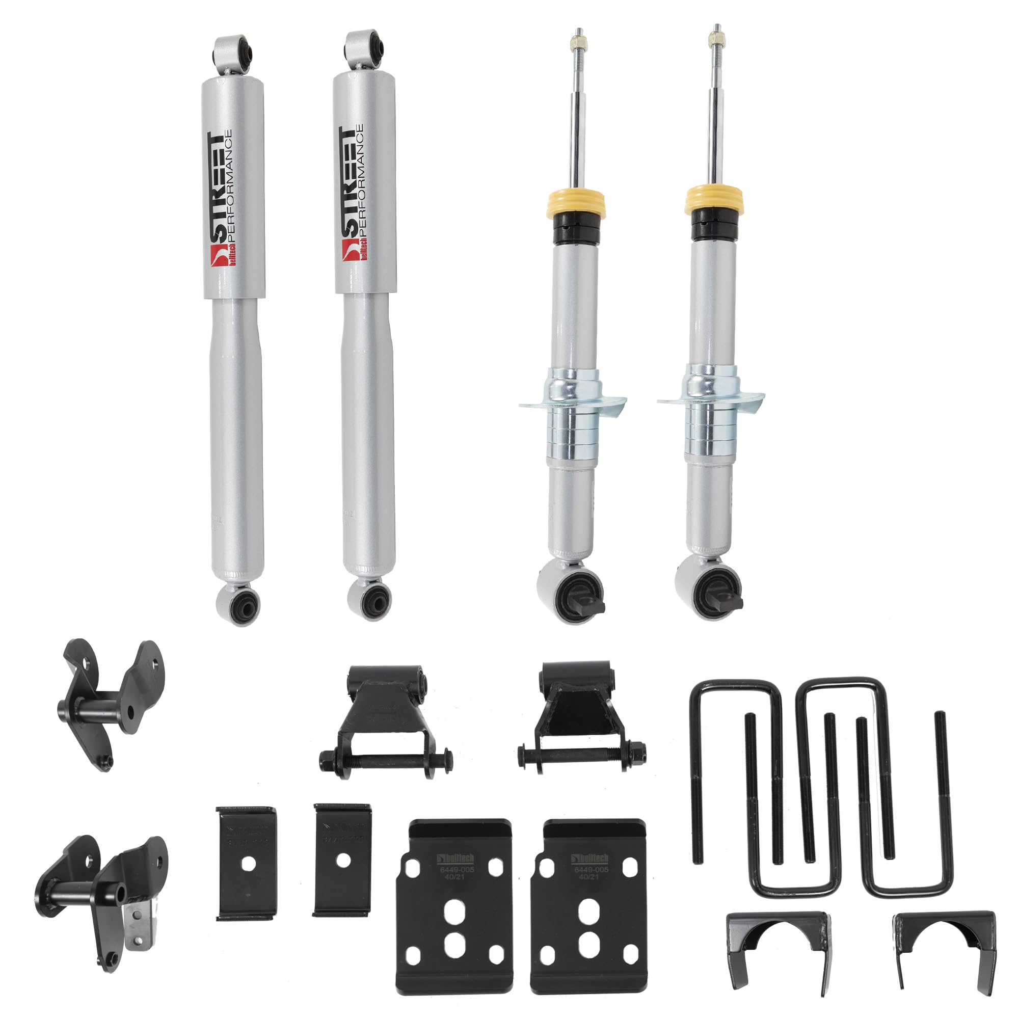 Belltech 2WD 2021+ Ford F-150 1-3.5in Front 4.5in Rear Complete Lower