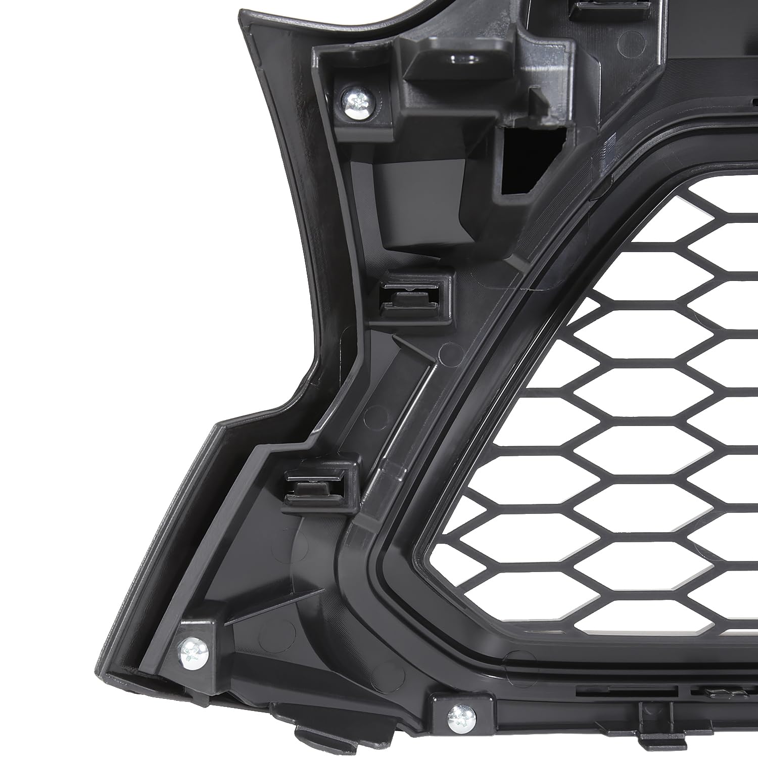 Matte Black SPEC-D TUNING Mesh Style Front Hood Grill Grille w/LED Lights Compatible with 2012-2015 Toyota Tacoma