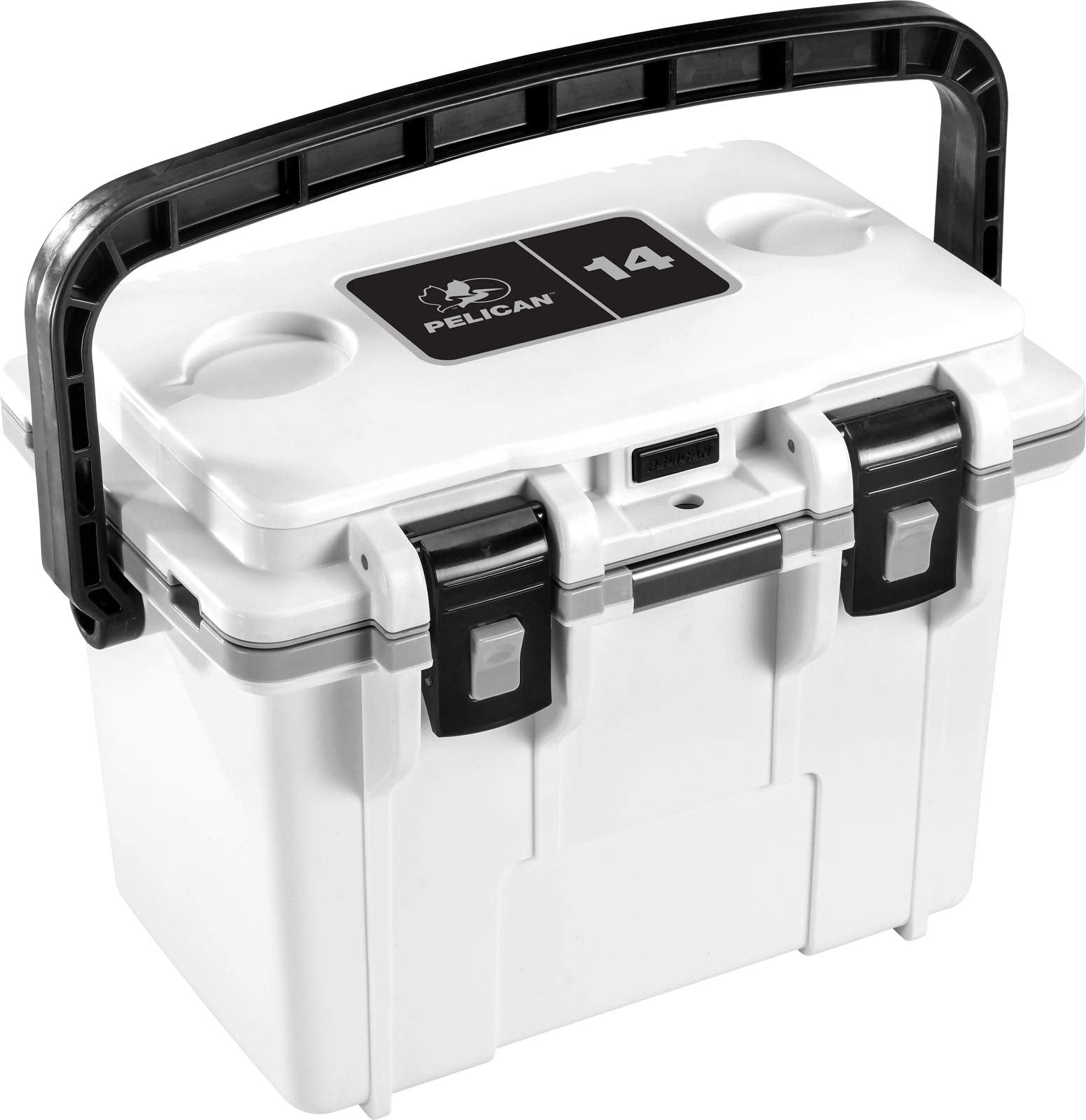 14 Quart Pelican Personal Lunch Box Cooler (White/Gray)