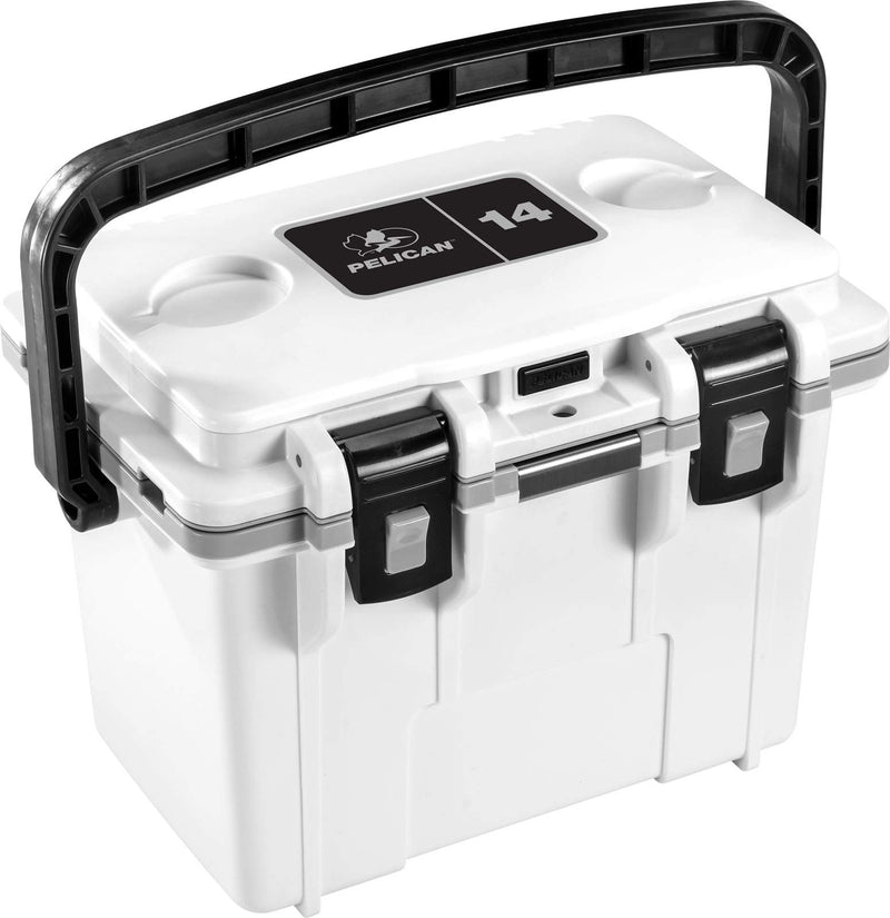 14 Quart Pelican Personal Lunch Box Cooler (White/Gray)