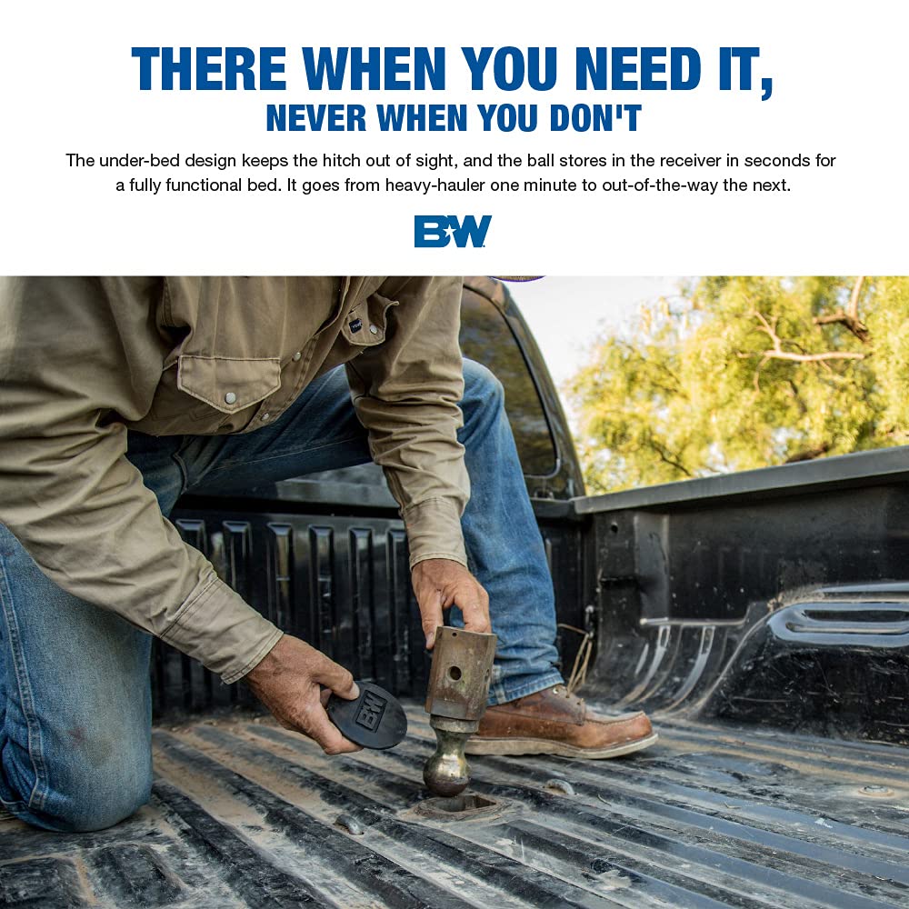Turnoverball B&W Trailer Hitches Gooseneck Hitch - GNRK1062 - Compatible with 2001-2007 Chevrolet/GMC 3500 Trucks