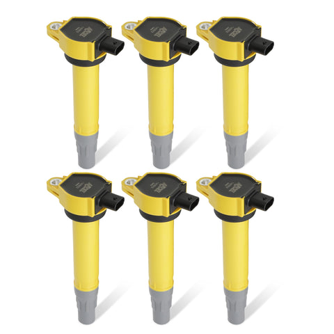 SuperCoil ACCEL 140502-6 Ignition Coil - Yellow - 6-Pack
