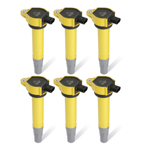 SuperCoil ACCEL 140502-6 Ignition Coil - Yellow - 6-Pack
