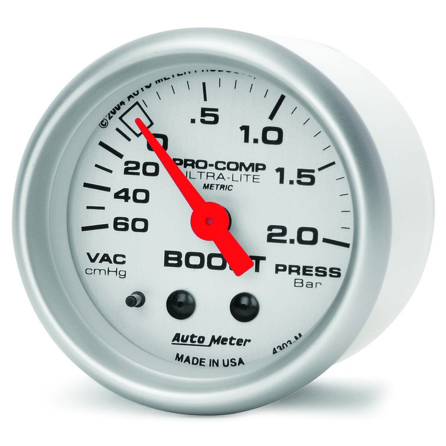 3-3/8" Auto Meter 3987-M Sport-Comp 190 KPH Speedometer