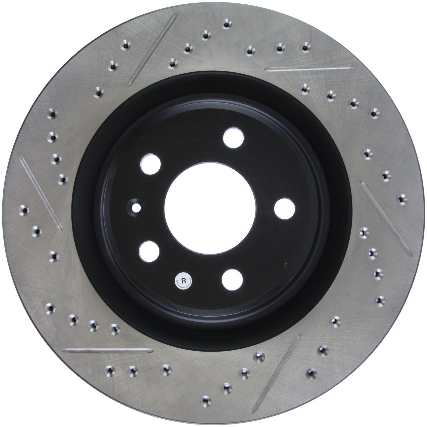Rear Right StopTech 127.33137R Drilled and Slotted Automotive Replacement Disc Brake Rotor Fits Select Audi A4/A5/A6/A8/Q5/Q7