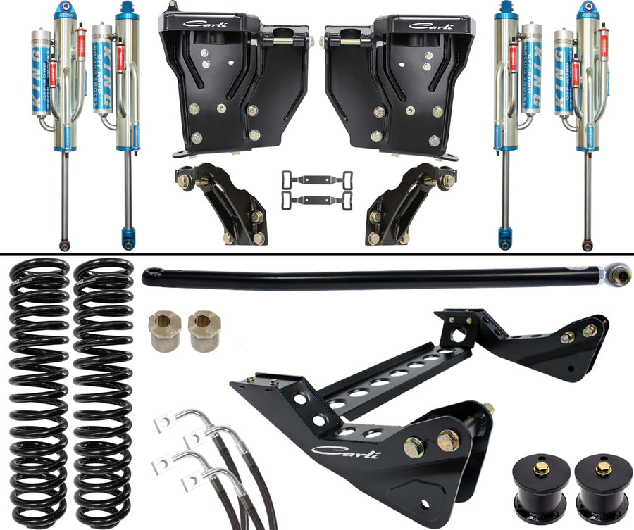 3.0 Carli Unchained Bypass System, Base, 4.5” Lift, 2008-10 Ford F250/F350