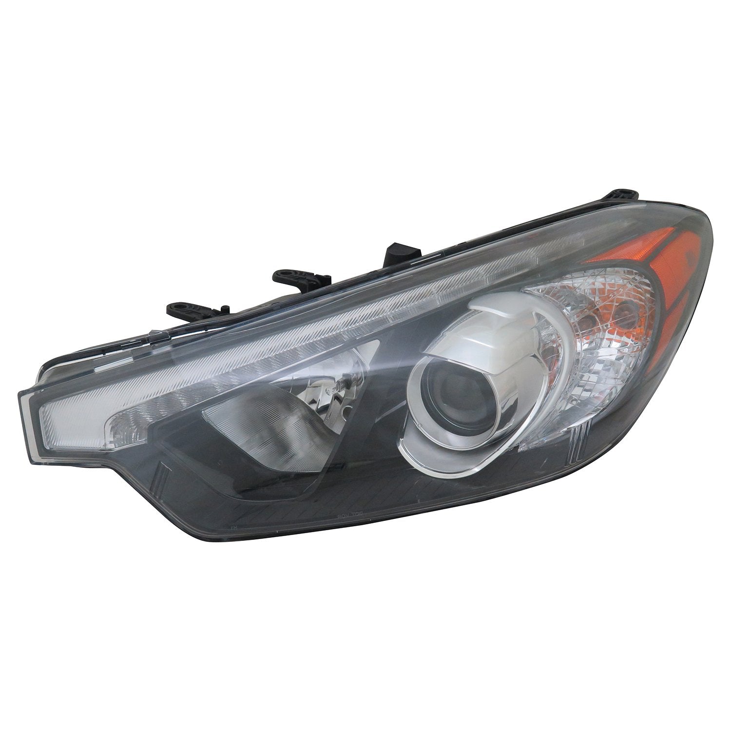 Left TYC Headlight Assembly Compatible with 2014-2015 Kia Forte