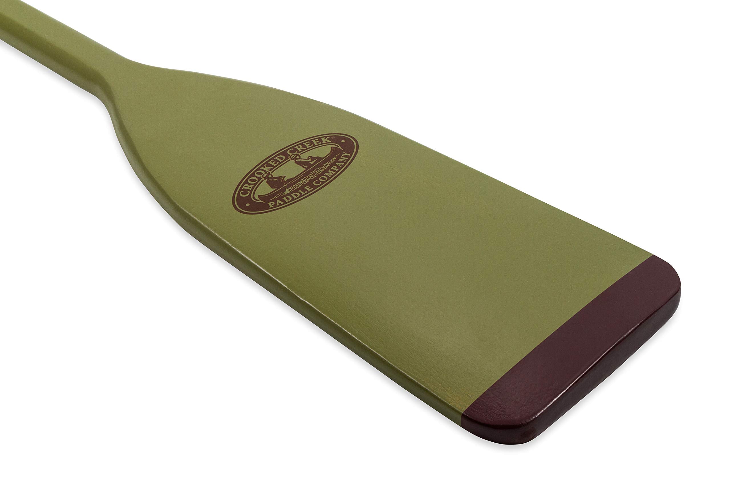 5-1/2-foot Crooked Creek Wooden Boat Paddle, Green - Features Multi-Ply Laminated Construction for Added Strength - Lightweight, Waterproof Finish (50444)
