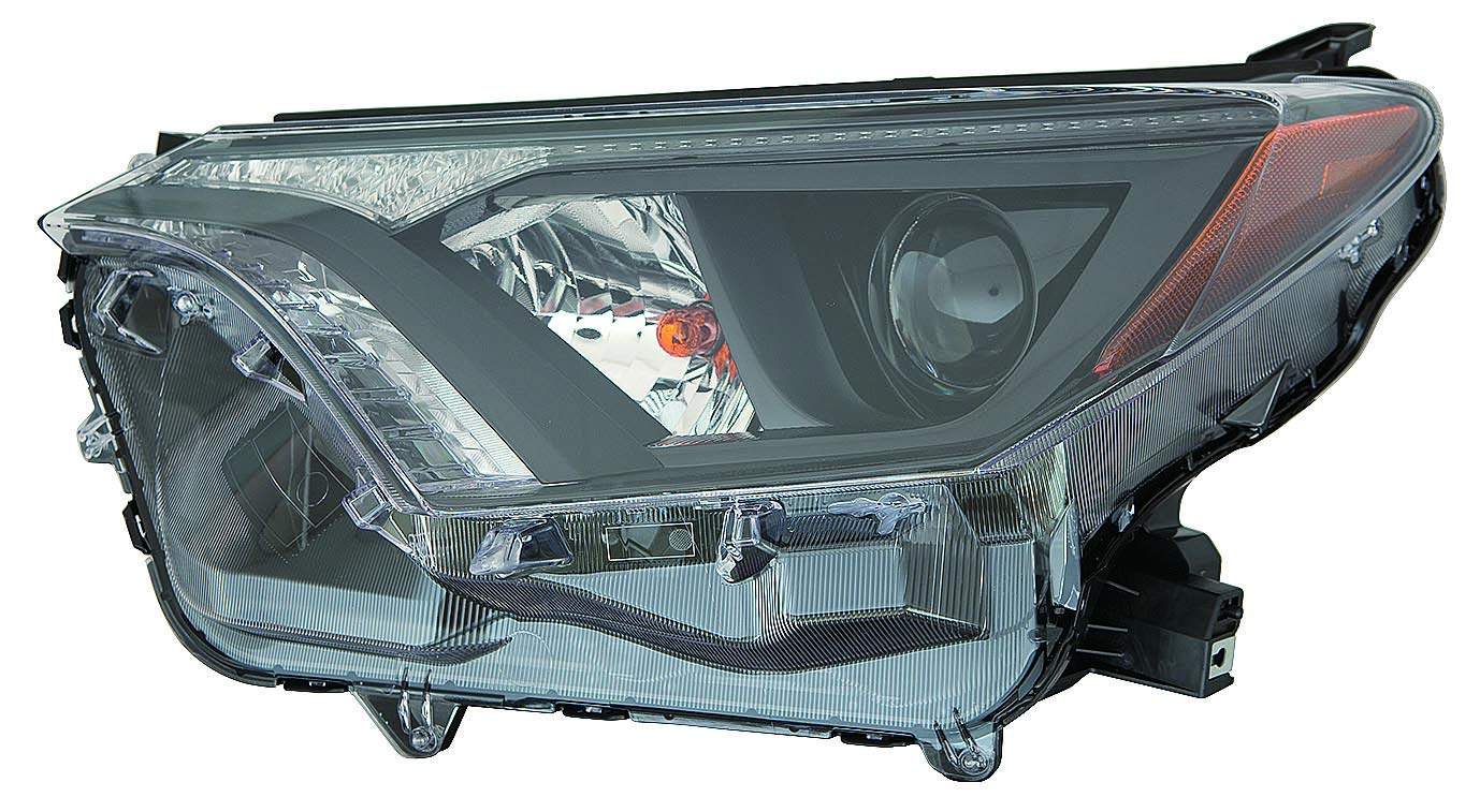 Depo R-AV4 TY 16-18 HL ASY HALOGEN W/BLK BEZEL NAL BLT LH CAPA