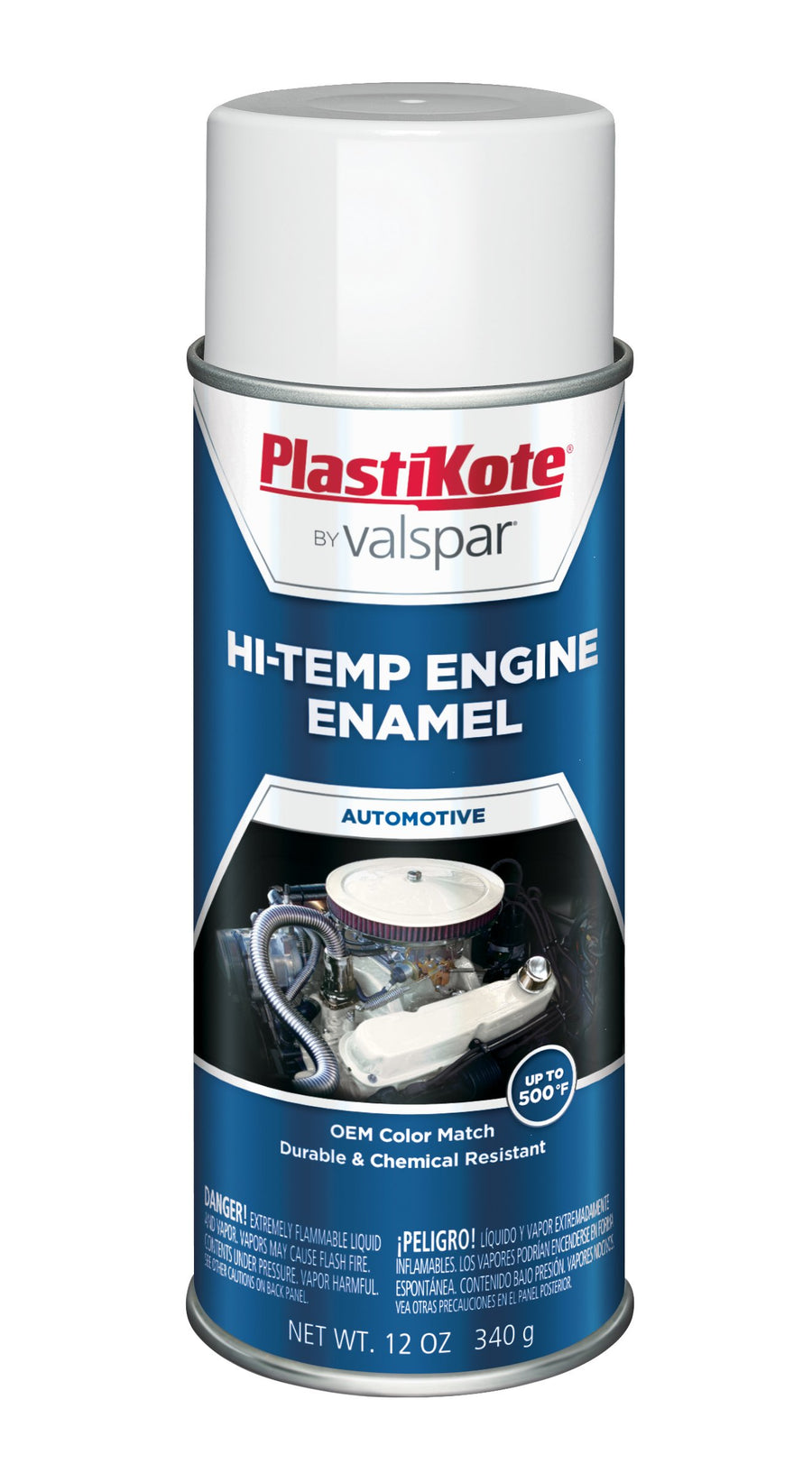 Engine Enamel PlastiKote 211 Hot Rod White, 12 oz.