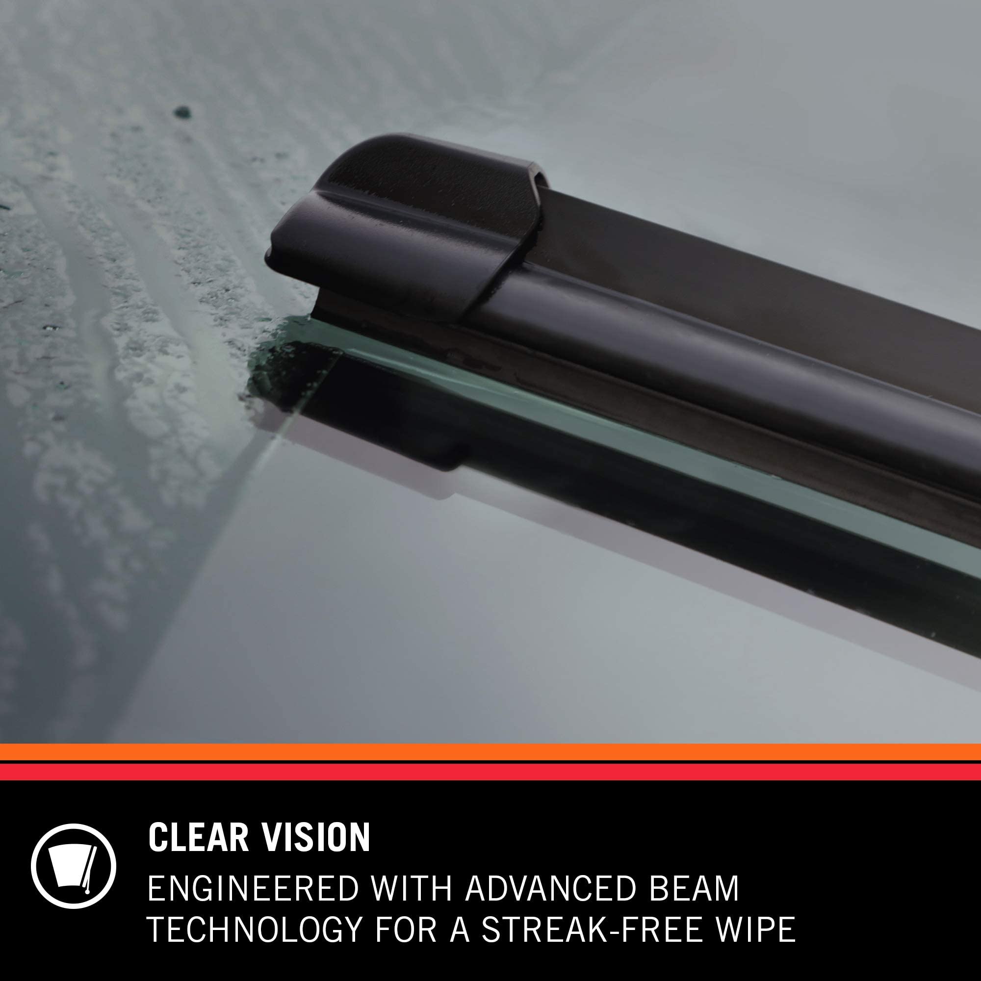 Wiper Blades K&N EDGE: All Weather Performance, Superior Windshield Contact, Streak-Free Wipe Technology: 18" (Pack of 2)