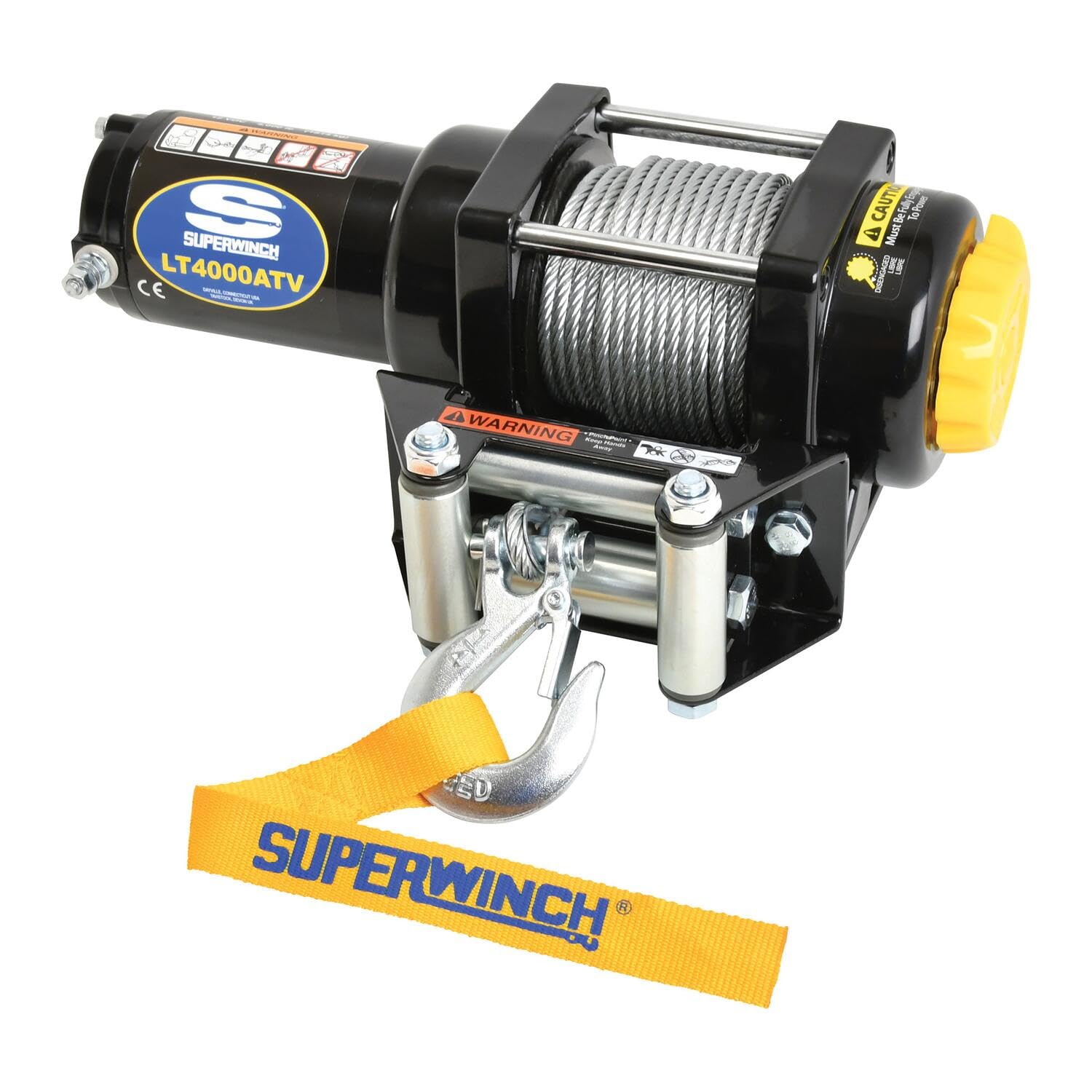 Black Superwinch (1140220) 12 VDC LT4000ATV Winch - 4000 lb. Load Capacity