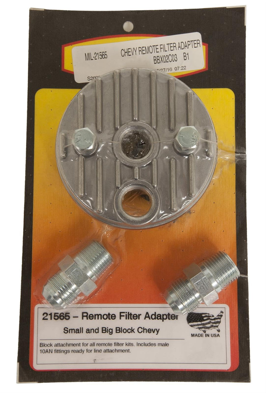 Oil Filter Adapters Milodon 21565