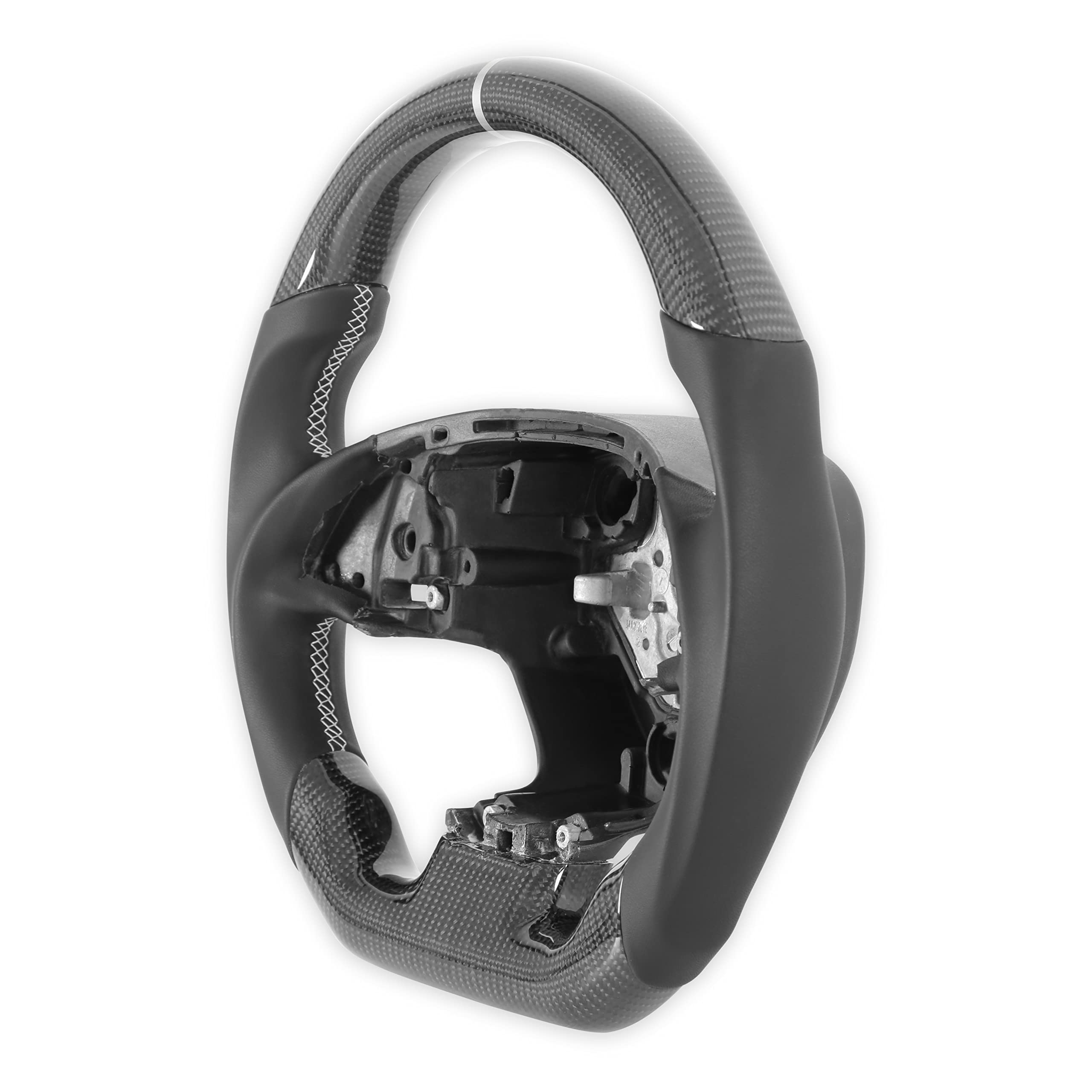 Carbon Fiber Drake Muscle Cars CV950-21 Steering Wheel with Leather Grips