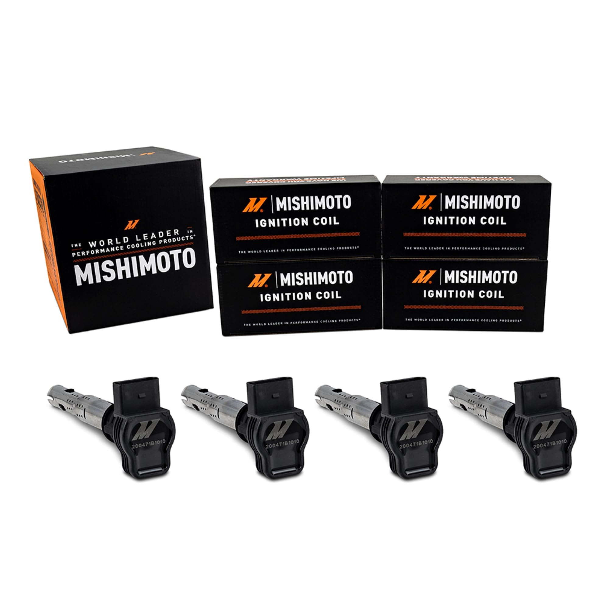 Mishimoto 4-Pack Ignition Coil compatible with Audi A3 2.0L 2009-2013