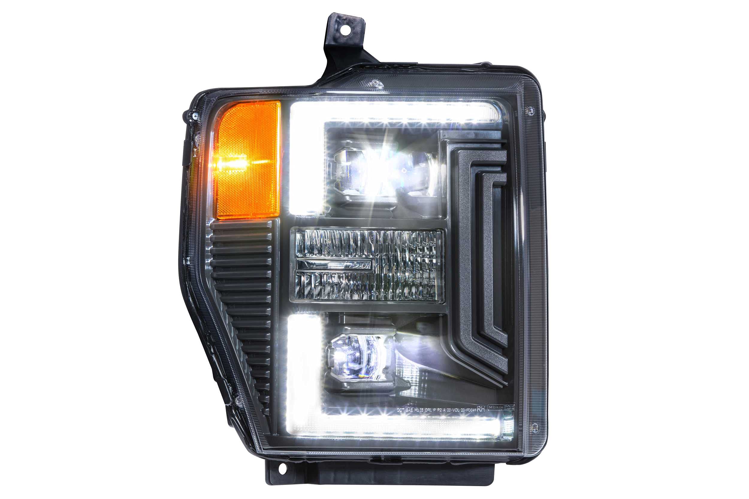 Morimoto XB LED Hybrid Headlights, Plug and Play Headlight Housing Upgrade for Ford Super Duty (08-10)