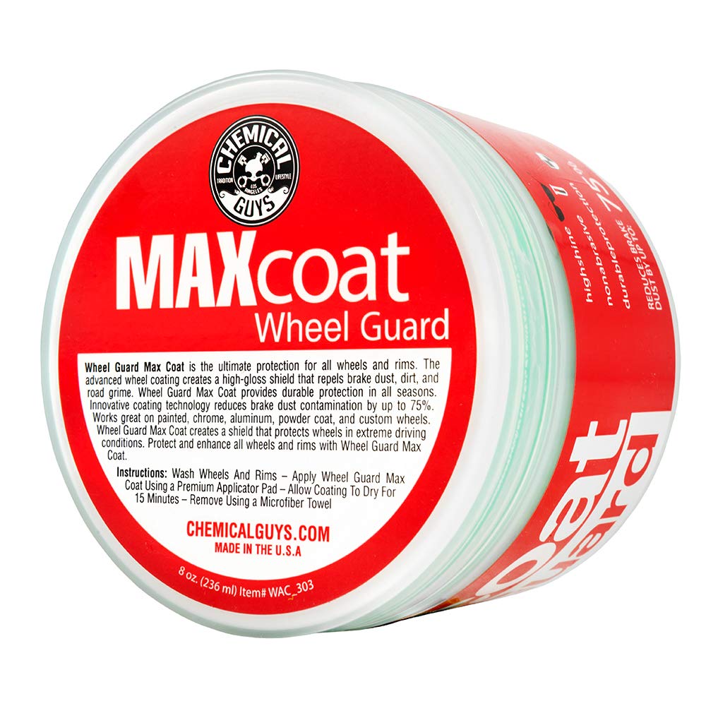 Chemical Guys Wheel Guard WAC_303 Max Coat and Rim Sealant, Safe for Cars, Trucks, SUVs, Motorcycles, RVs & More, 8 oz
