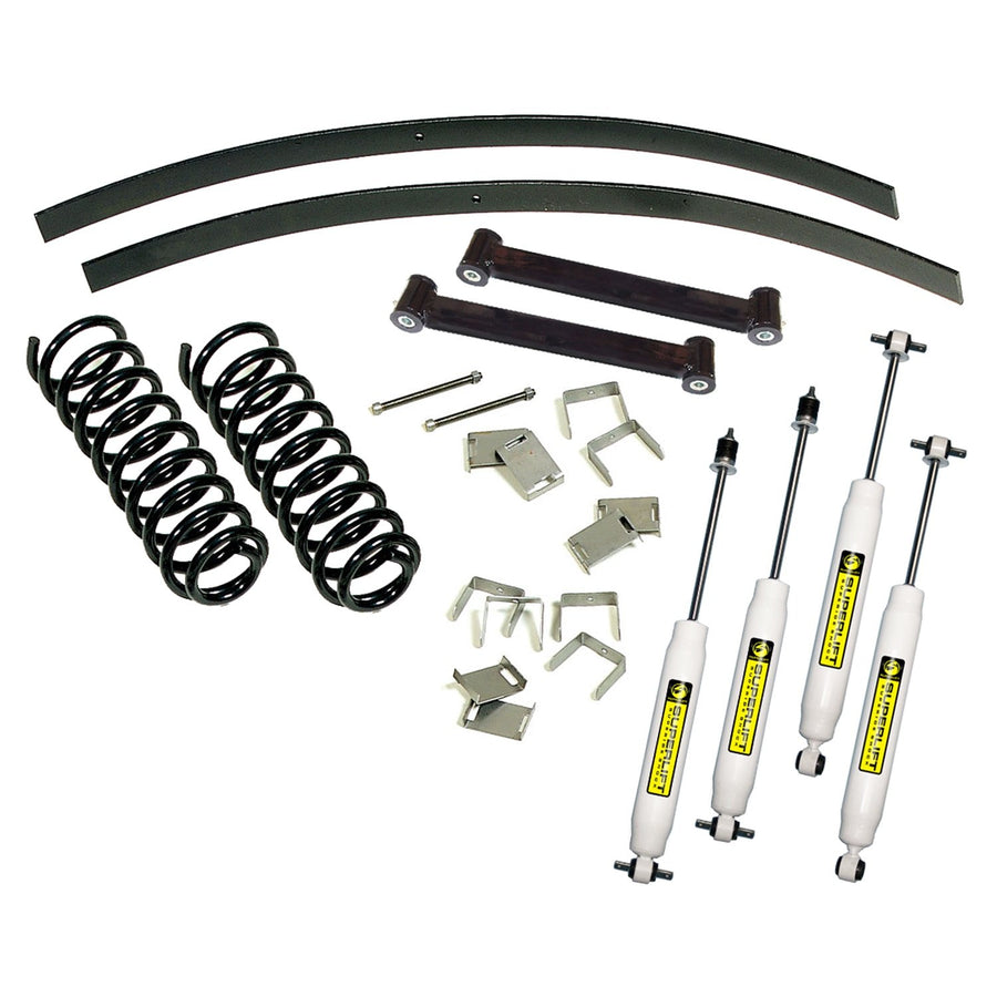 SUPERLIFT SUSPENSION RealTruck 2.5" Lift Kit for Jeep Cherokee | Complete Lift Kit with Front & Rear Shadow Series Shocks and Control Arms | K369 | Fits 1984-2001 Jeep Cherokee